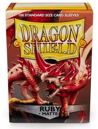 Dragon Shield Sleeves: Matte Ruby (Box of 100)